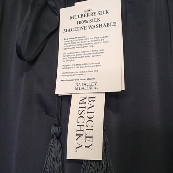 NWT Badgley Mischka silk leisure pants size large - Picture 4 of 8